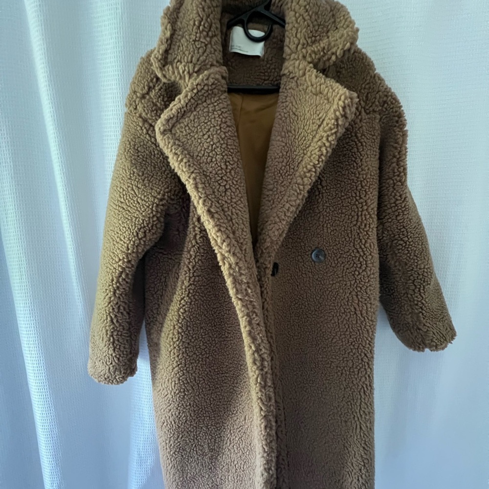 OAK + FORT Brown Teddy Coat